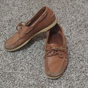 L.L. Bean Brown Leather Boat Shoes